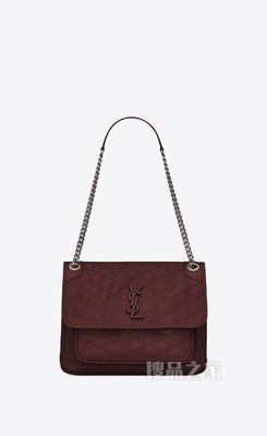 NIKI中号折叠复古皮革手提包