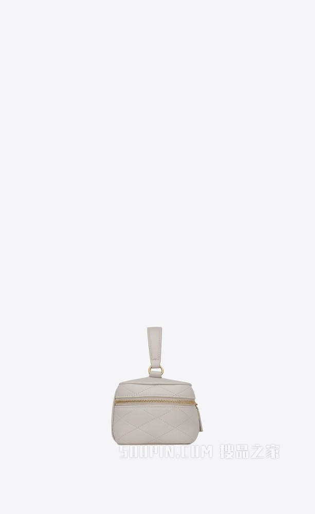 迷你圣罗兰绗缝小羊皮化妆包