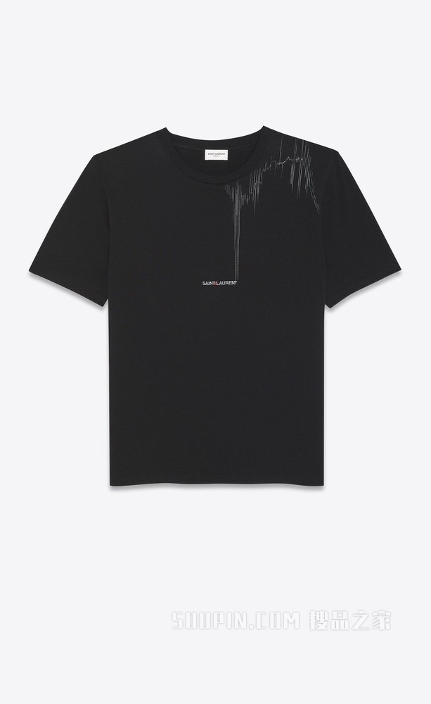 Saint Laurent Rive Gauche rock T恤