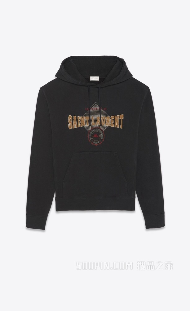 “Saint Laurent University”连帽衫