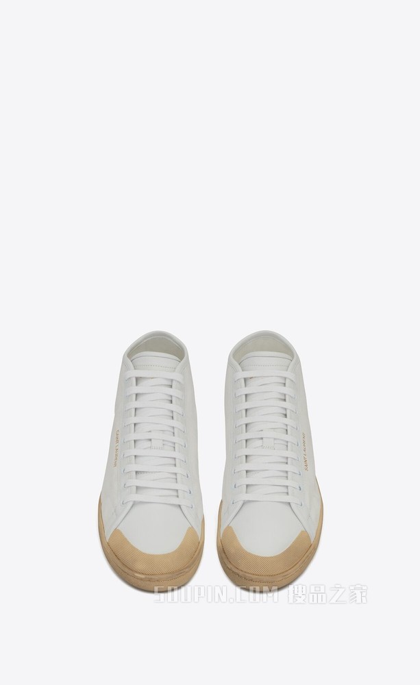 Court Classic SL/39帆布和皮革中帮运动鞋