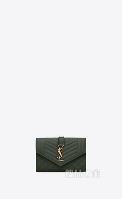 MONOGRAM小号MIX MATELASSÉ粒面压印皮革信封钱包