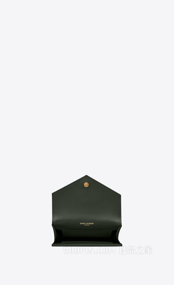 MONOGRAM小号MIX MATELASSÉ粒面压印皮革信封钱包
