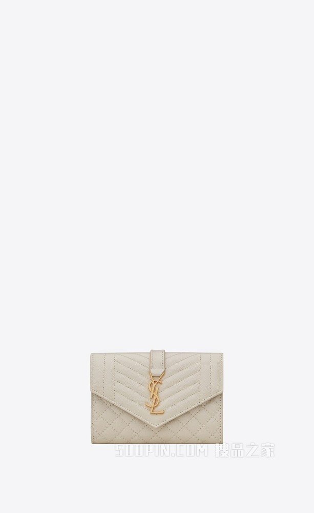 MONOGRAM小号MIX MATELASSÉ粒面压印皮革信封钱包