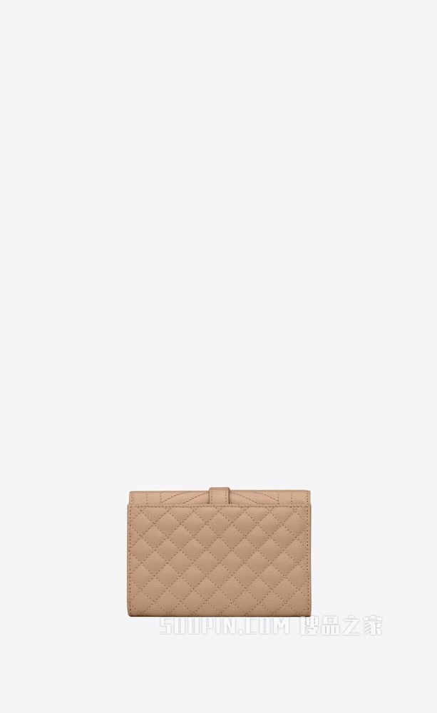 MONOGRAM混合绗缝粒面皮革小号信封钱包