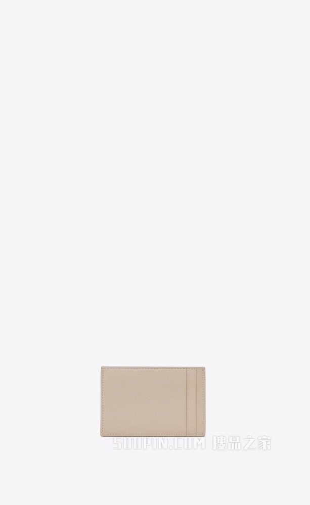 TINY MONOGRAM粒面皮革卡包