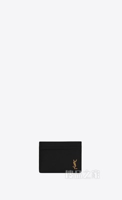 TINY MONOGRAM粒面皮革卡包