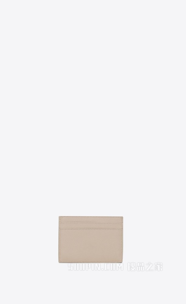 TINY MONOGRAM粒面皮革卡包