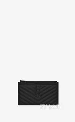 MONOGRAM 粒面压花真皮纸币钱袋