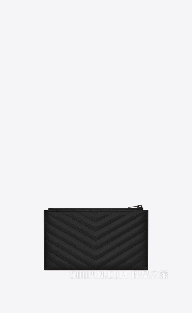 MONOGRAM 粒面压花真皮纸币钱袋