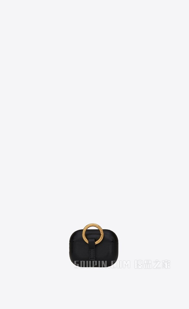 圣罗兰 PARIS光滑皮革无线耳机盒适用于airpods