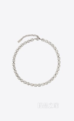 仿水晶金属颈圈项链