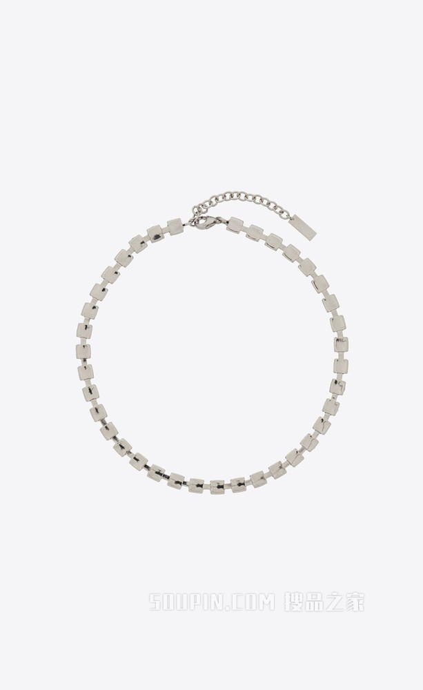 仿水晶金属颈圈项链