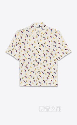 “coup de pinceau”印花鲨鱼领衬衫