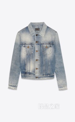 hilton天蓝色修身牛仔夹克