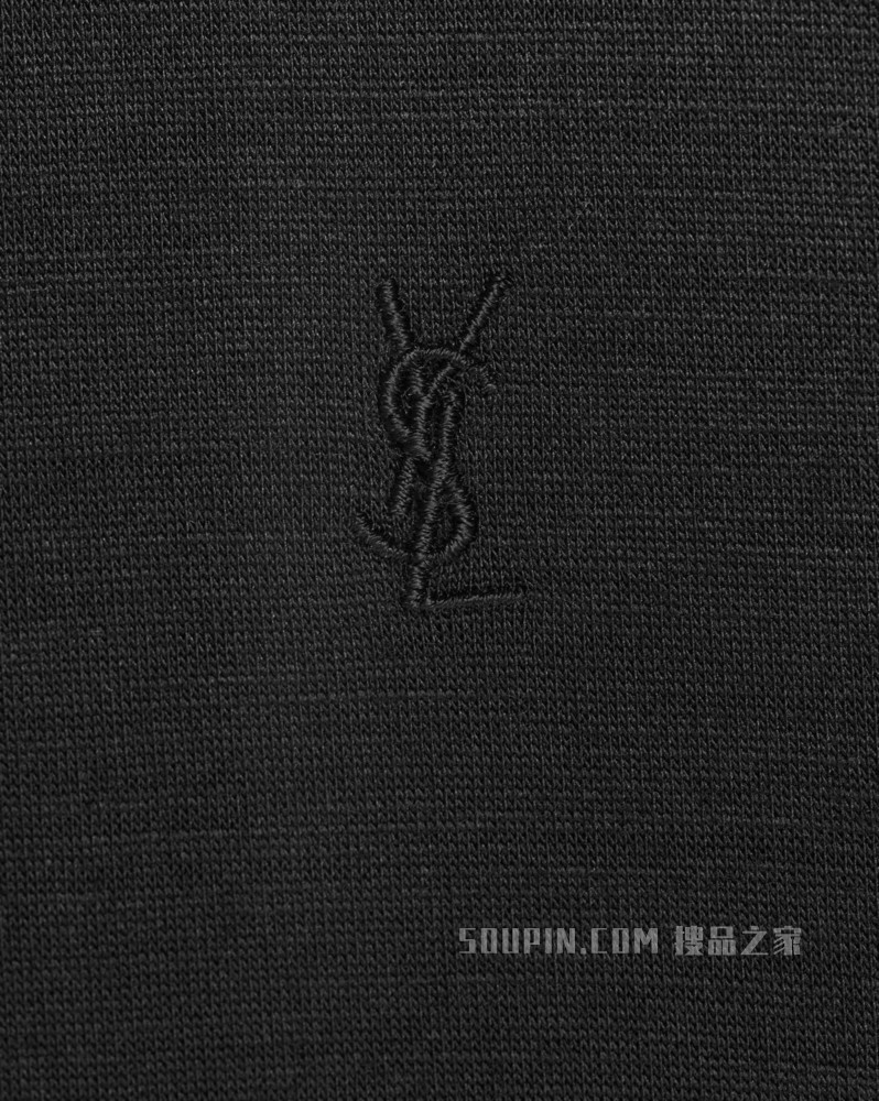 monogram桑蚕丝羊毛T恤