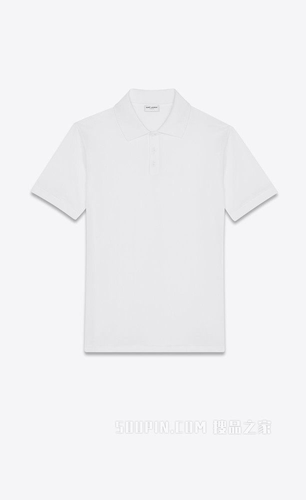 Monogram珠地棉polo衫