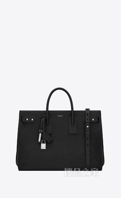 SAC DE JOUR粒面皮革细长型大号手袋