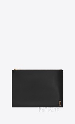 Tiny Monogram拉链亮面皮革平板电脑包