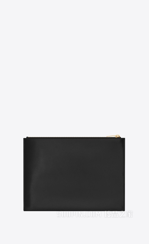 Tiny Monogram拉链亮面皮革平板电脑包