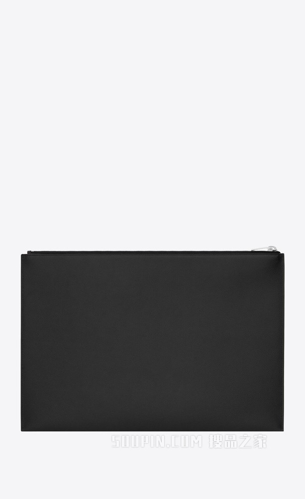 经典经典圣罗兰 paris黑色真皮荔枝纹手包