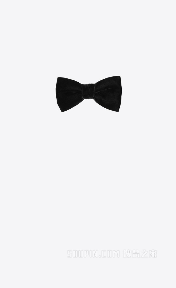 YVES黑色丝绒领结
