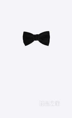 YVES黑色丝绒领结