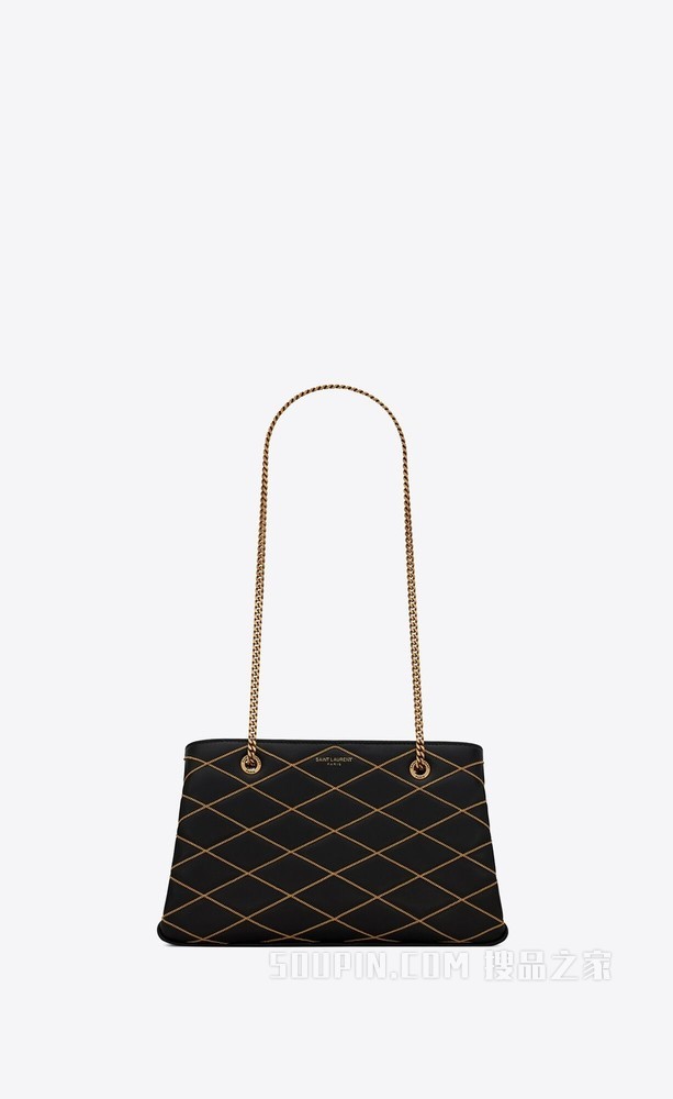 MELODY中号绗缝小羊皮链条包