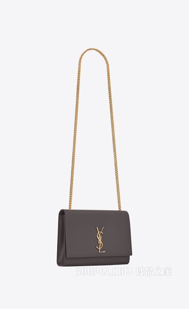 kate中号粒面压印皮革手袋