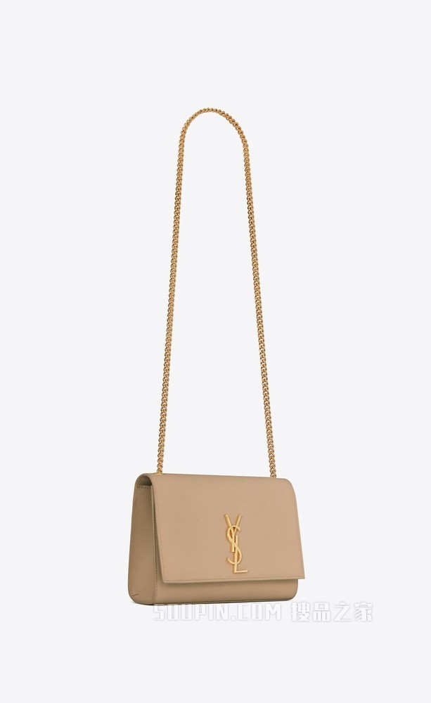 KATE中号粒面压印皮革手袋