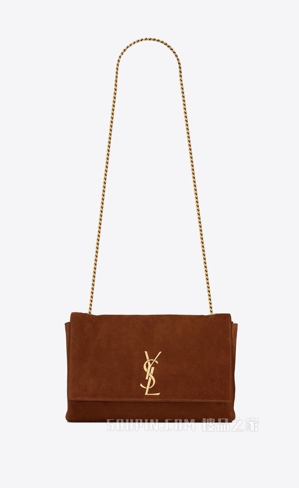 KATE中号绒面材质和皮革双面手袋