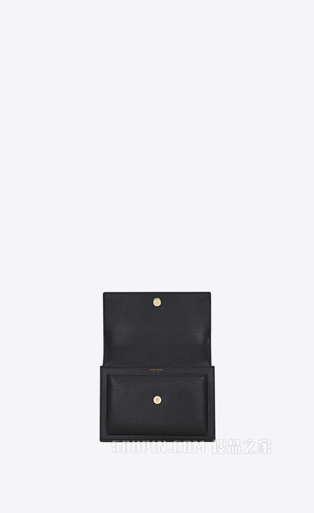 SUNSET中号涂层BARK皮革链条包