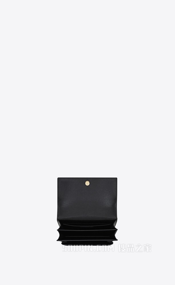 SUNSET中号涂层BARK皮革链条包