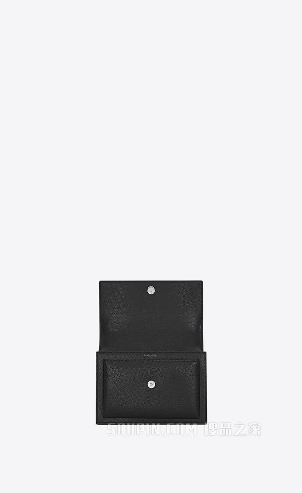 SUNSET中号涂层BARK皮革链条包