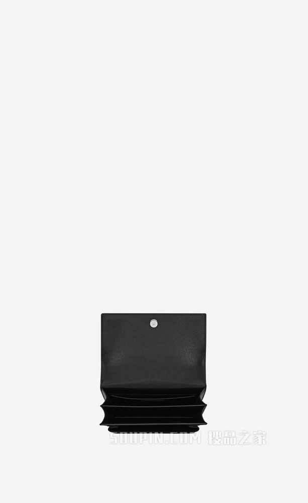SUNSET中号涂层BARK皮革链条包