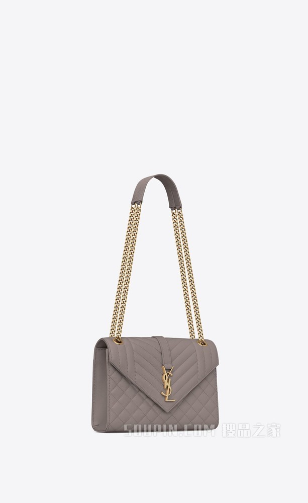 ENVELOPE中号MIX MATELASSÉ粒面压印皮革手袋