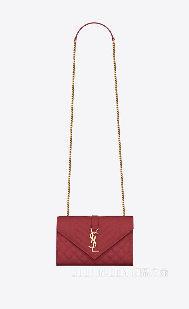 ENVELOPE小号MIX MATELASSÉ粒面压印皮革手袋