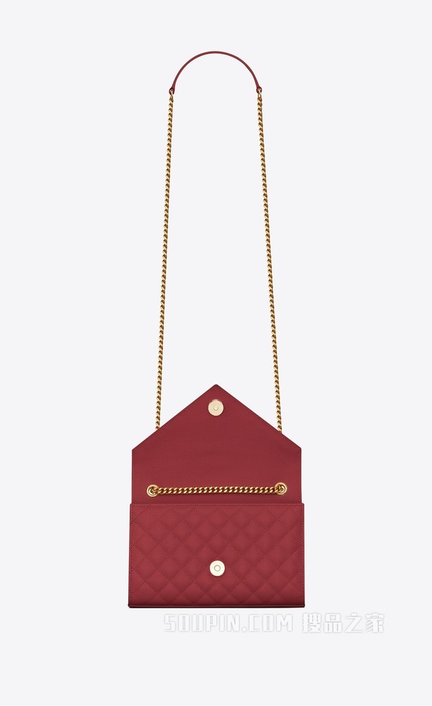 ENVELOPE小号MIX MATELASSÉ粒面压印皮革手袋