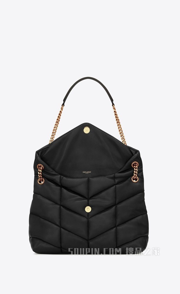 PUFFER 中号绗缝小羊皮包