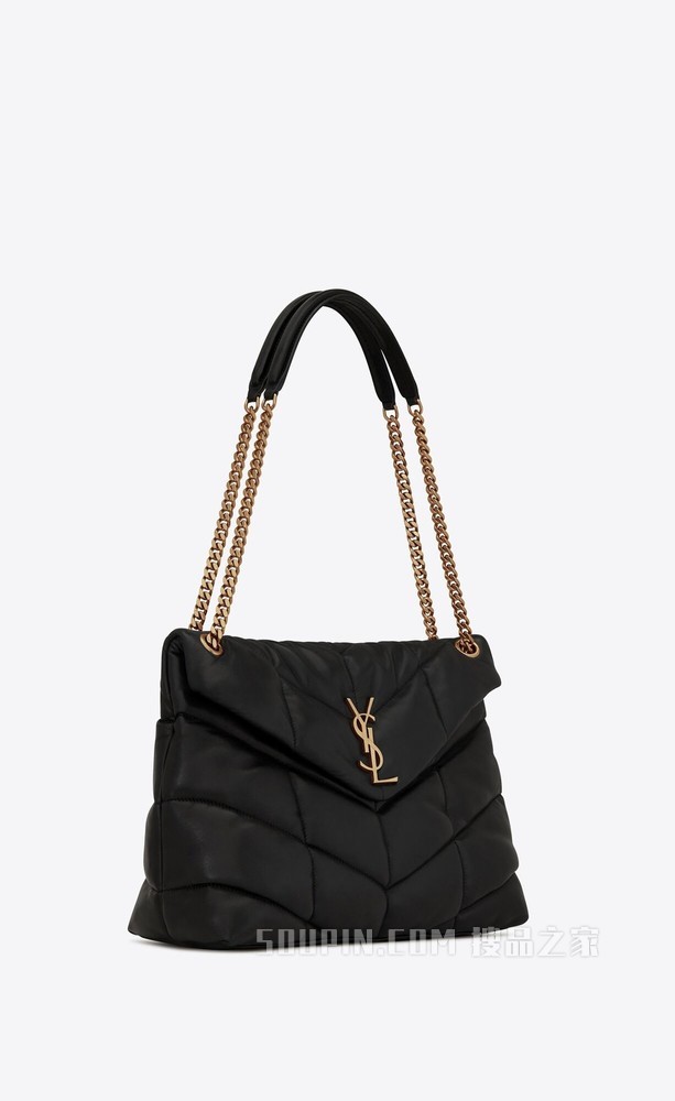 PUFFER 中号绗缝小羊皮包