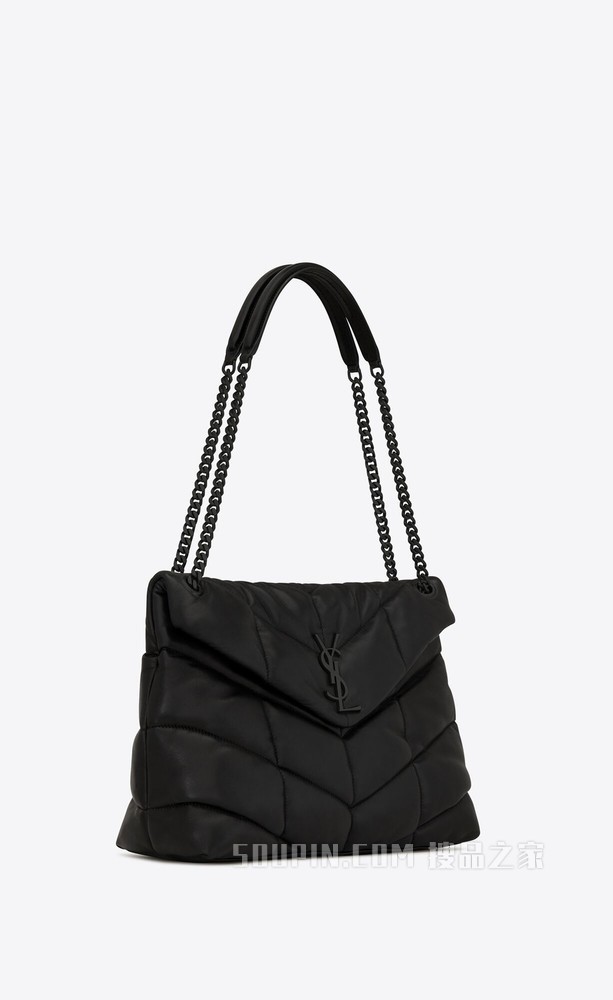 PUFFER 中号绗缝小羊皮包