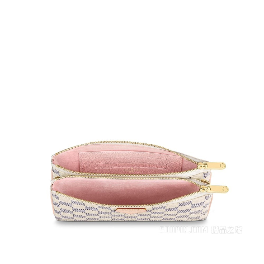 DOUBLE ZIP POCHETTE 手袋