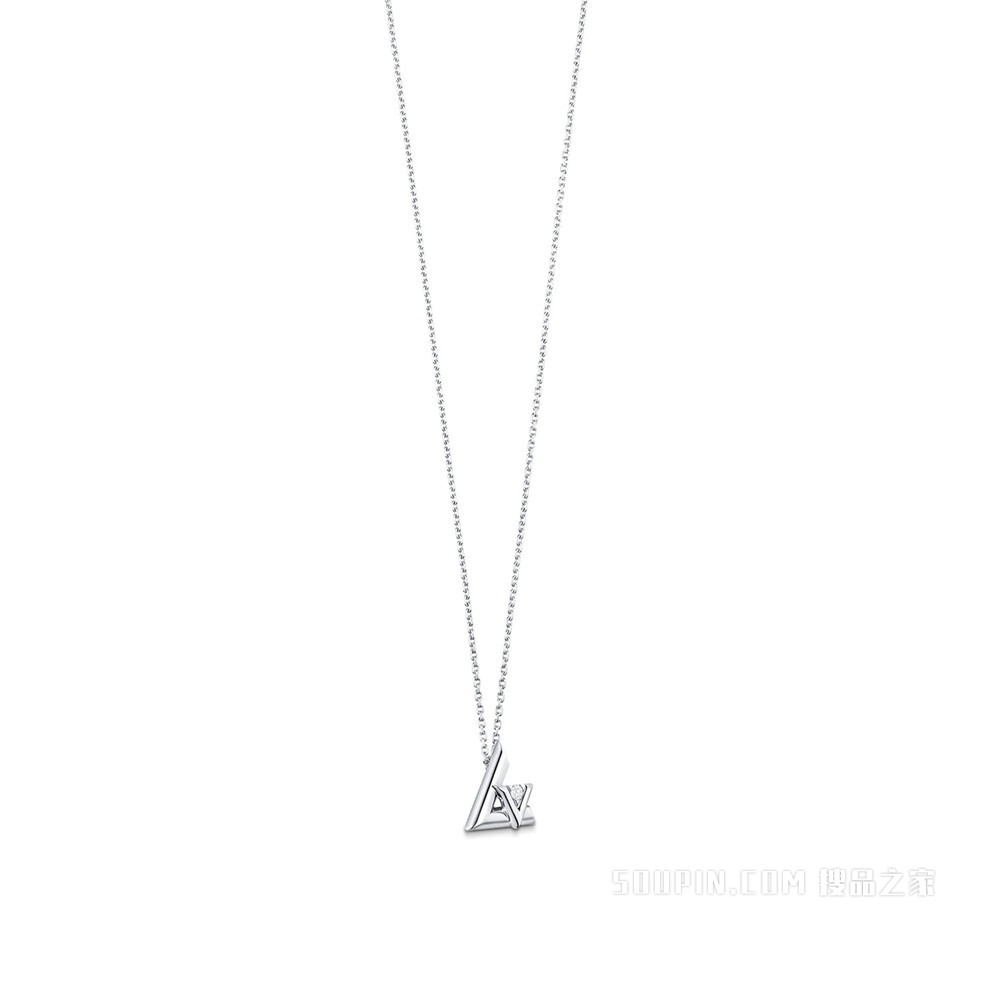 LV VOLT 18K金钻石项链