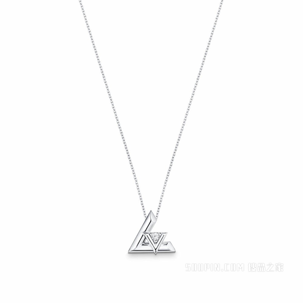 LV VOLT 18K金钻石项链