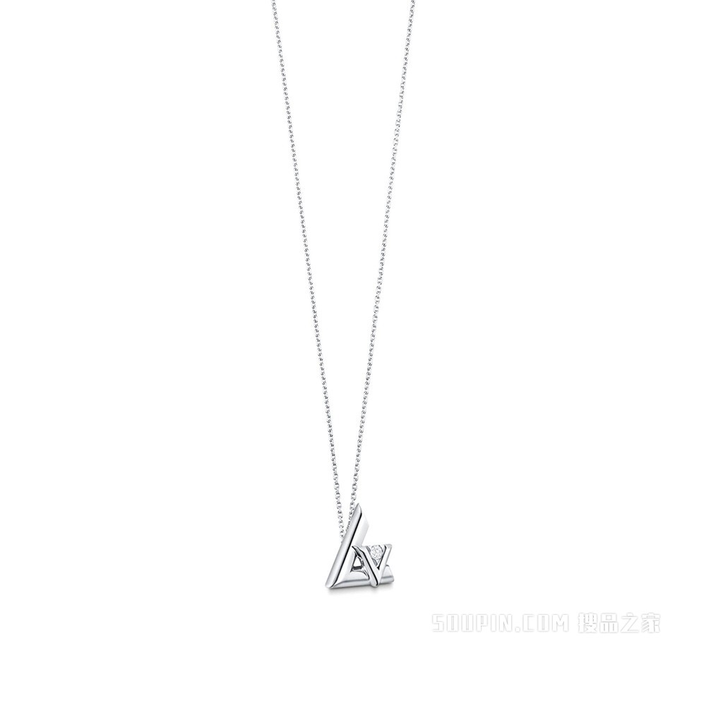LV VOLT 18K金钻石项链