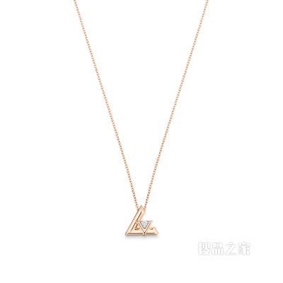LV VOLT 18K金钻石项链