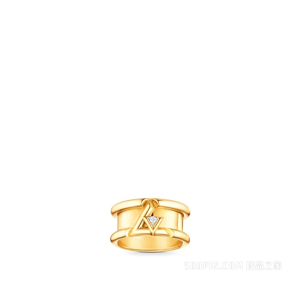 LV VOLT 18K金钻石戒指