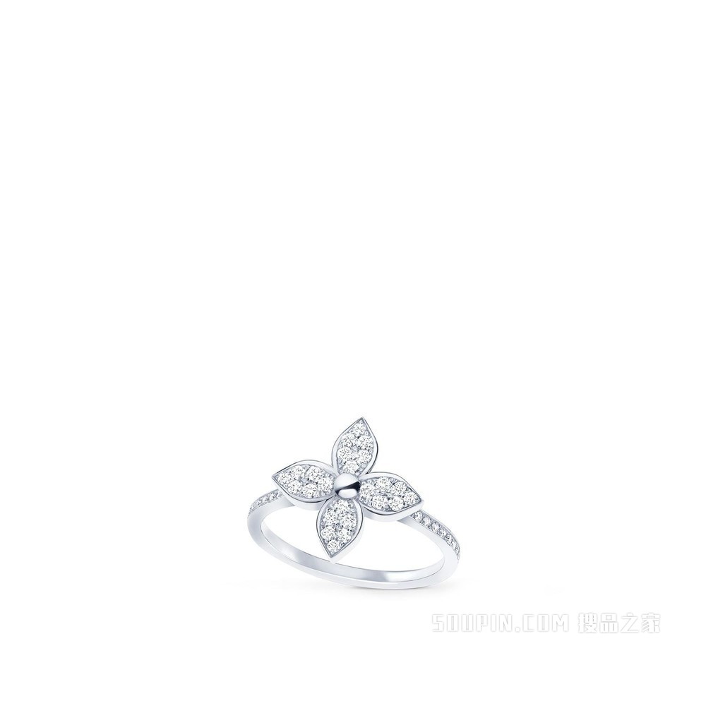 Star Blossom 18K 金钻石戒指