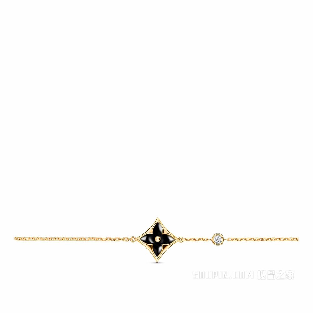 Color Blossom BB Star 18K金玛瑙手链