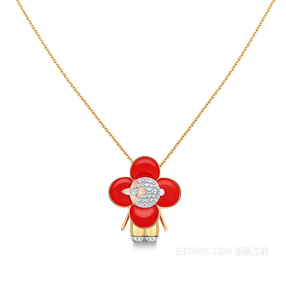 VIVIENNE 18K金钻石项链